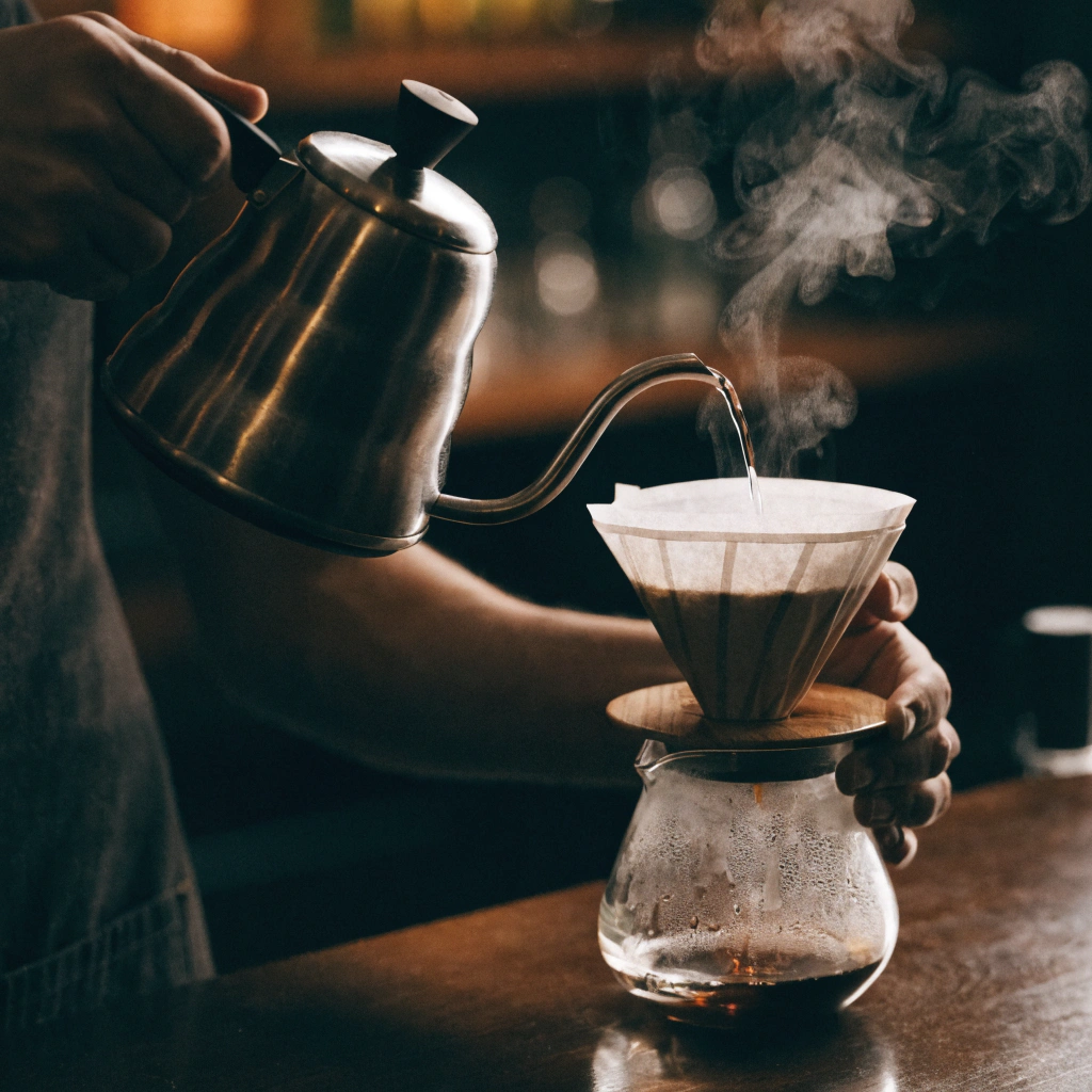 Pour-over craft at Boreal Brew